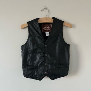 Vintage Cripple Creek Ranchwear Leather Vest